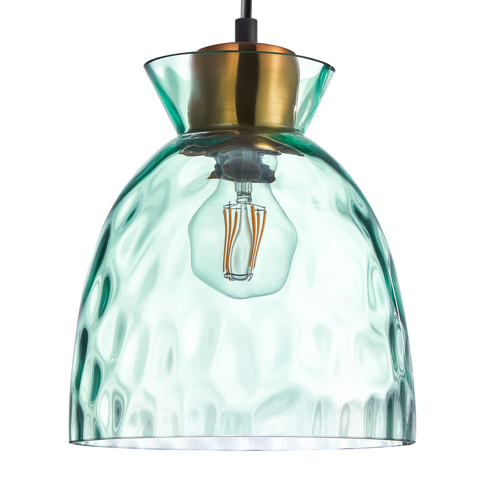 806114 Подвес NUBELLA 1х12W (led) E27 ЧЕРНЫЙ/БРОНЗА/ГОЛУБОЙ