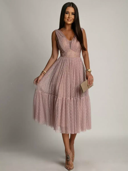 миди платье из тюля