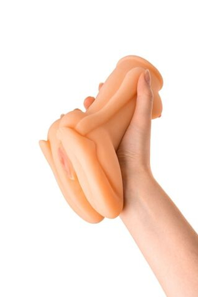 Фигурный мастурбатор в форме девушки с сжатыми ножками (Цвет: телесный)