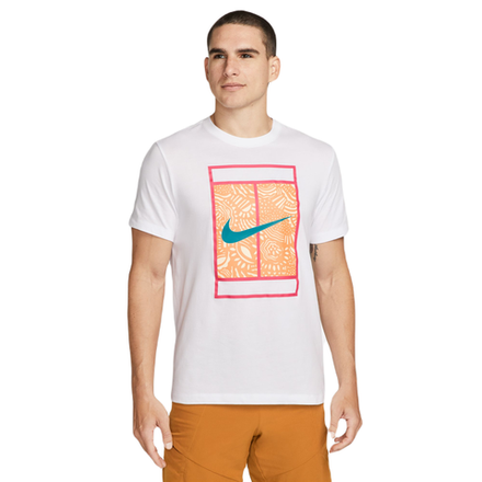 Мужская теннисная футболка Nike Court Dri-Fit Tennis T-Shirt - белый