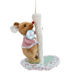 GAEM Изделие декоративное подвесное "Мышка и гриб", L15 W17 H22 см