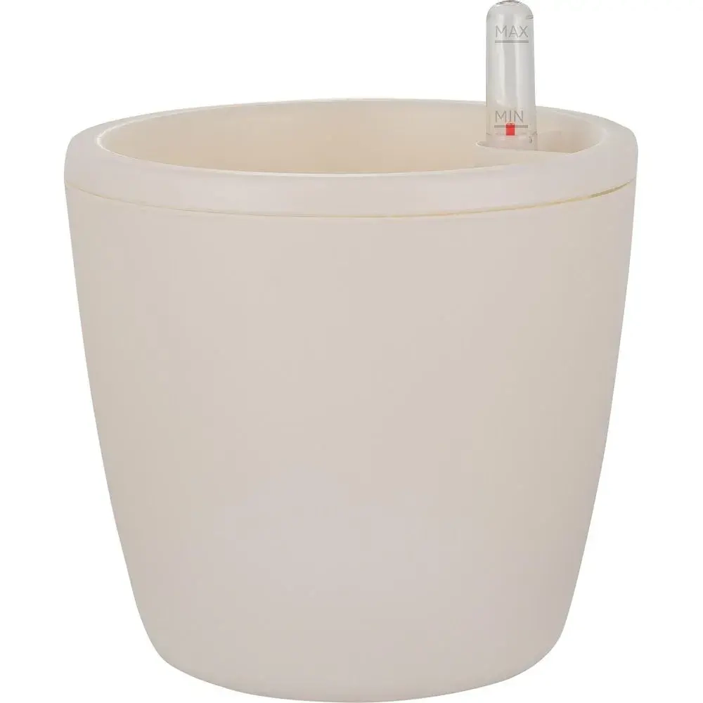 Горшок с автополивом InGreen Munchen D 160ммл с внутренней вставкой 1,6л, круглый, белый
