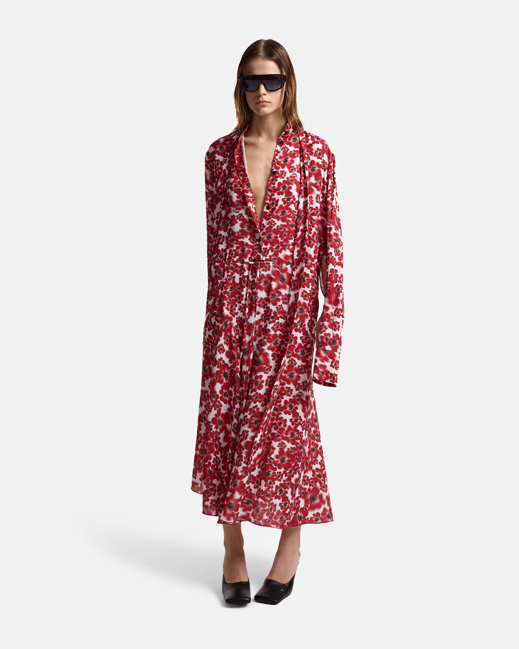 ПЛАТЬЕ С ЛЕНТАМИ ИЗ ШИФОНА