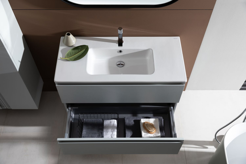 Тумба с раковиной Allen Brau Eclipse 1.E1003.PWM 100 рapyrus white matt