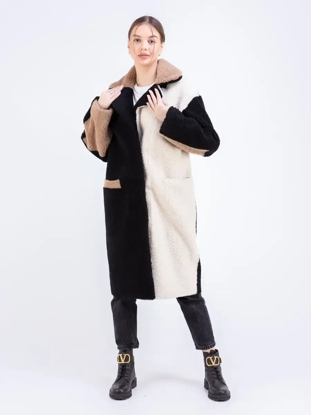 Шуба женская натуральная овчина Турция