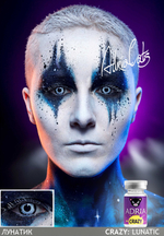 Карнавальные цветные линзы Adria Crazy (1 флакон, 1 линза)