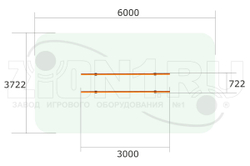 Брусья параллельные ВБ1300