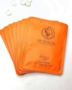 Тканевая маска с лошадиным жиром