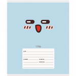 Тетрадь А5 18л., клетка, Канц-Эсмо, скрепка, выб. лак, мелованный картон "Emoji", 5 видов