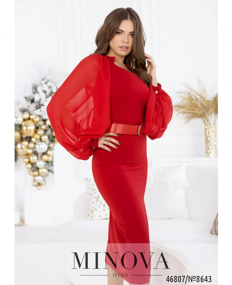 Платье 8643-красный Minova