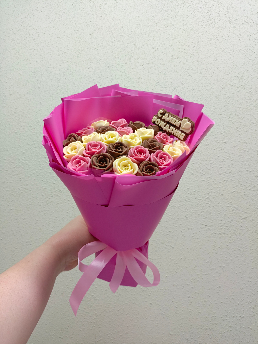 Букет из шоколадных роз 25