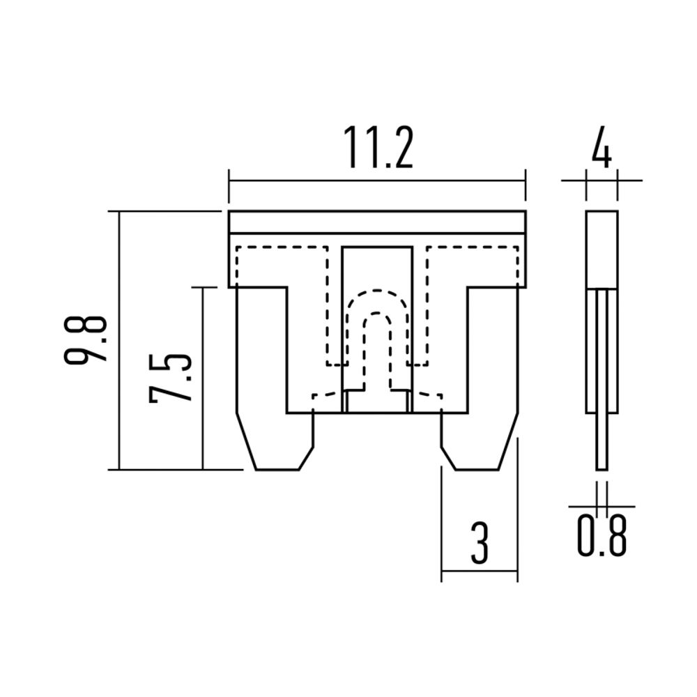 Набор автомобильных предохранителей Микро Korea REXANT