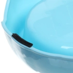 Миска пластиковая с металлической чашкой «Классик» 16*5см цвет голубой