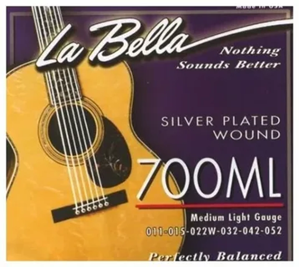 Струны La Bella 700ML Silver-Plated