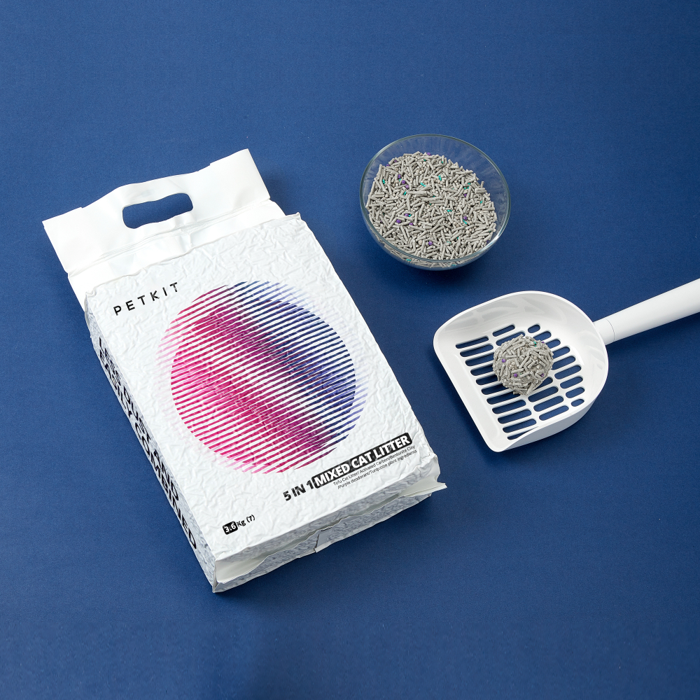 Наполнитель для кошачьего туалета смесь 5в1