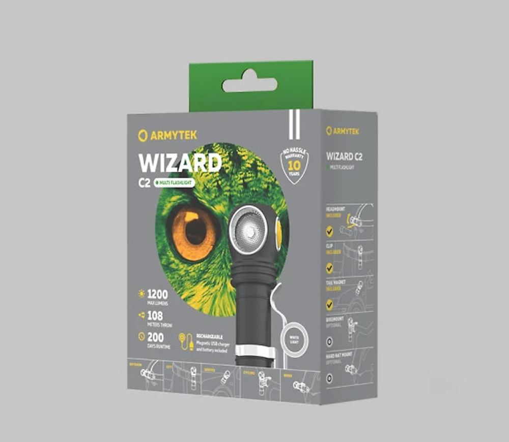 Мультифонарь Armytek Wizard C2 Magnet USB [F08901C]