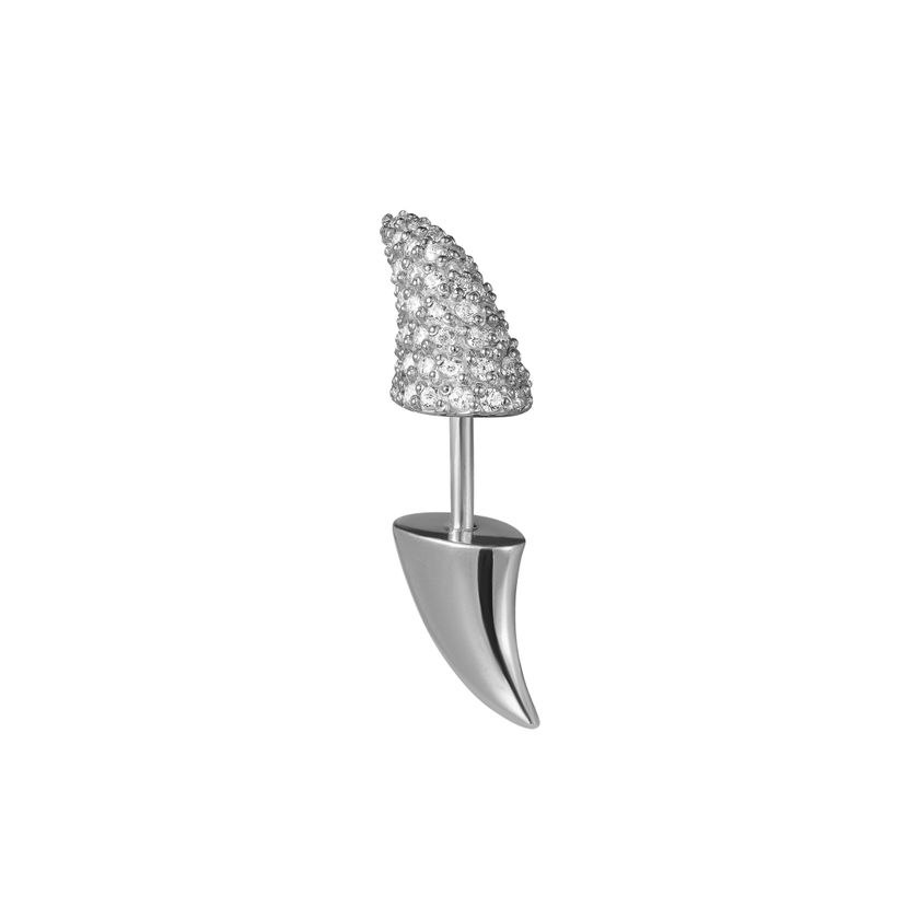 Моносерьга Кинжал – Серебро