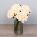 Цветы искусственные «Нежная роза» букет 6шт 24см чайные