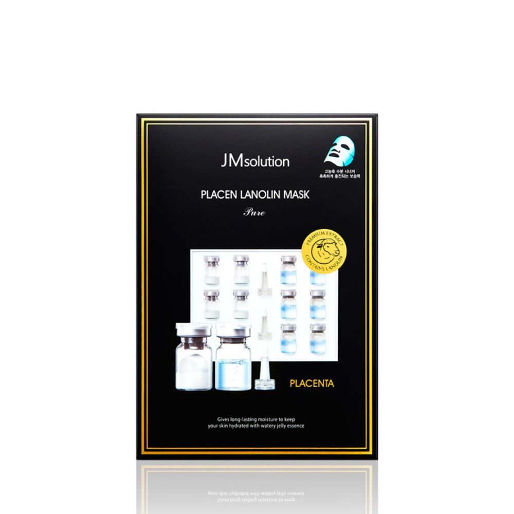 JMSolution Placen Lanolin Mask Pure плацентарная тканевая маска с ланолином