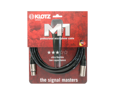 KLOTZ M1 K M1 Mic Cable bk 10m XLR 3p. F/M
