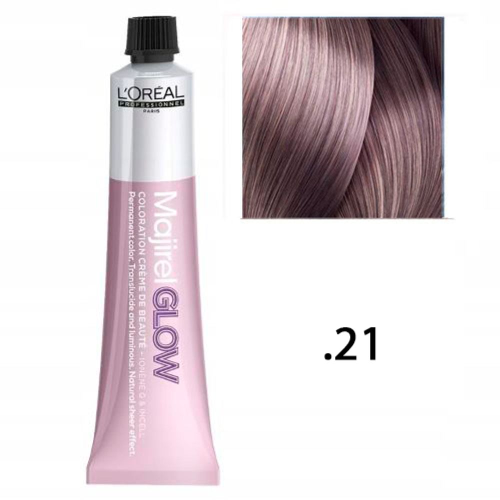 L&#39;Oreal Professionnel Majirel glow light base .21 Пепел Розы 50мл