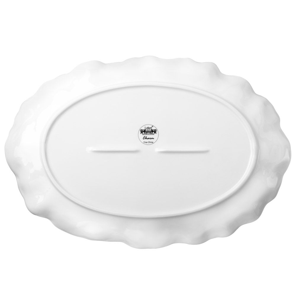 БЛЮДО ОВАЛЬНОЕ LEFARD "CHARM" 35,5*24*3 СМ (С ЗОЛОТОЙ ЛИНИЕЙ)
