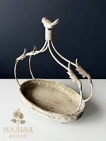 Поднос декоративный "Птичка" большой 28,5x16xH31 см CAMPO Home & Garden