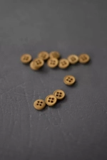 Хлопковые пуговицы 15mm – Mid Mustard
