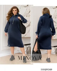 Платье 2489-темно-синий Minova