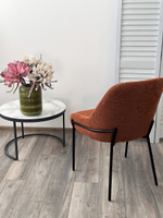 Стул М-City DISAUR Гави (Gavi) Garna-001 Коричневый, ткань, Черный каркас