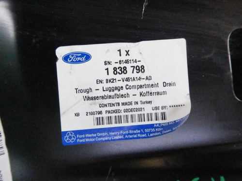 Сливной желоб багажного отселения Ford Transit 7 (2014-н.в.)