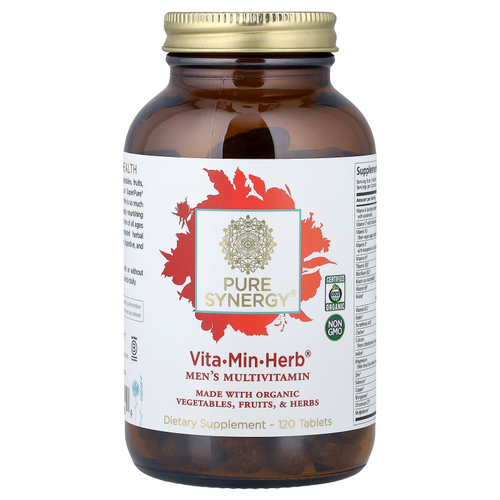 Pure Synergy, Vita-Min-Herb®, мультивитамины для мужчин, 120 таблеток