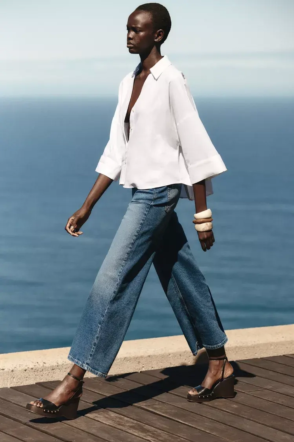 ZARA БОСОНОЖКИ НА ПЛАТФОРМЕ С ЗАКЛЕПКАМИ, ЧЕРНЫЙ