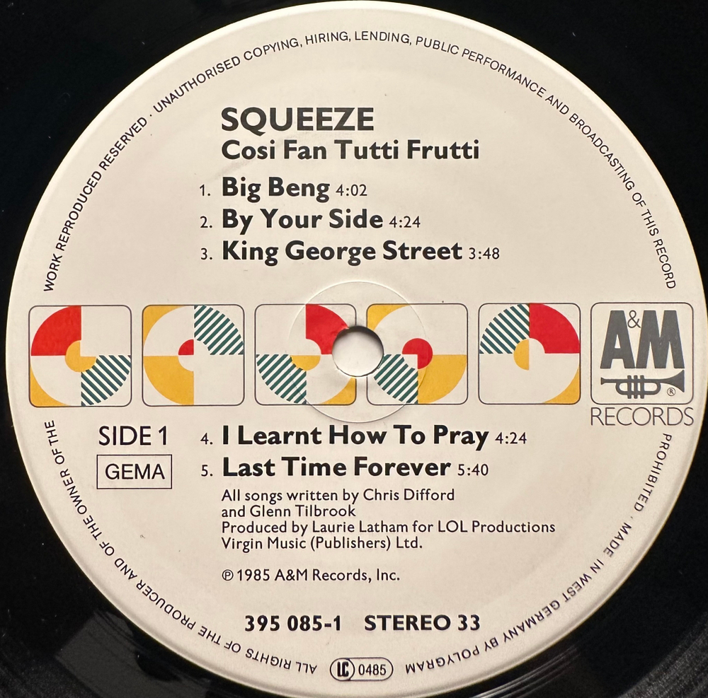 Squeeze - Cosi Fan Tutti Frutti (Германия 1985г.)