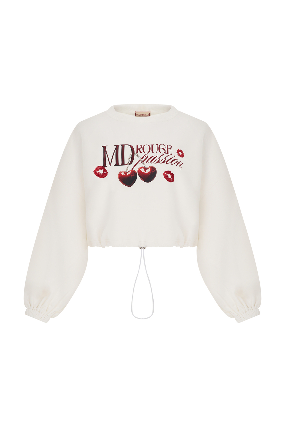 Свитшот «MD rouge» white