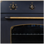 Электрический духовой шкаф Electronicsdeluxe 6006.03-009 (черное,ручки латунь)