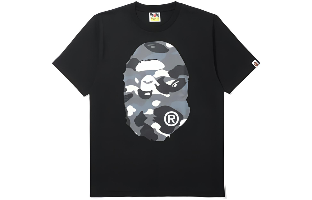 A Bathing Ape Bathing Ape Honeycomb Camo Big Ape Head Tee