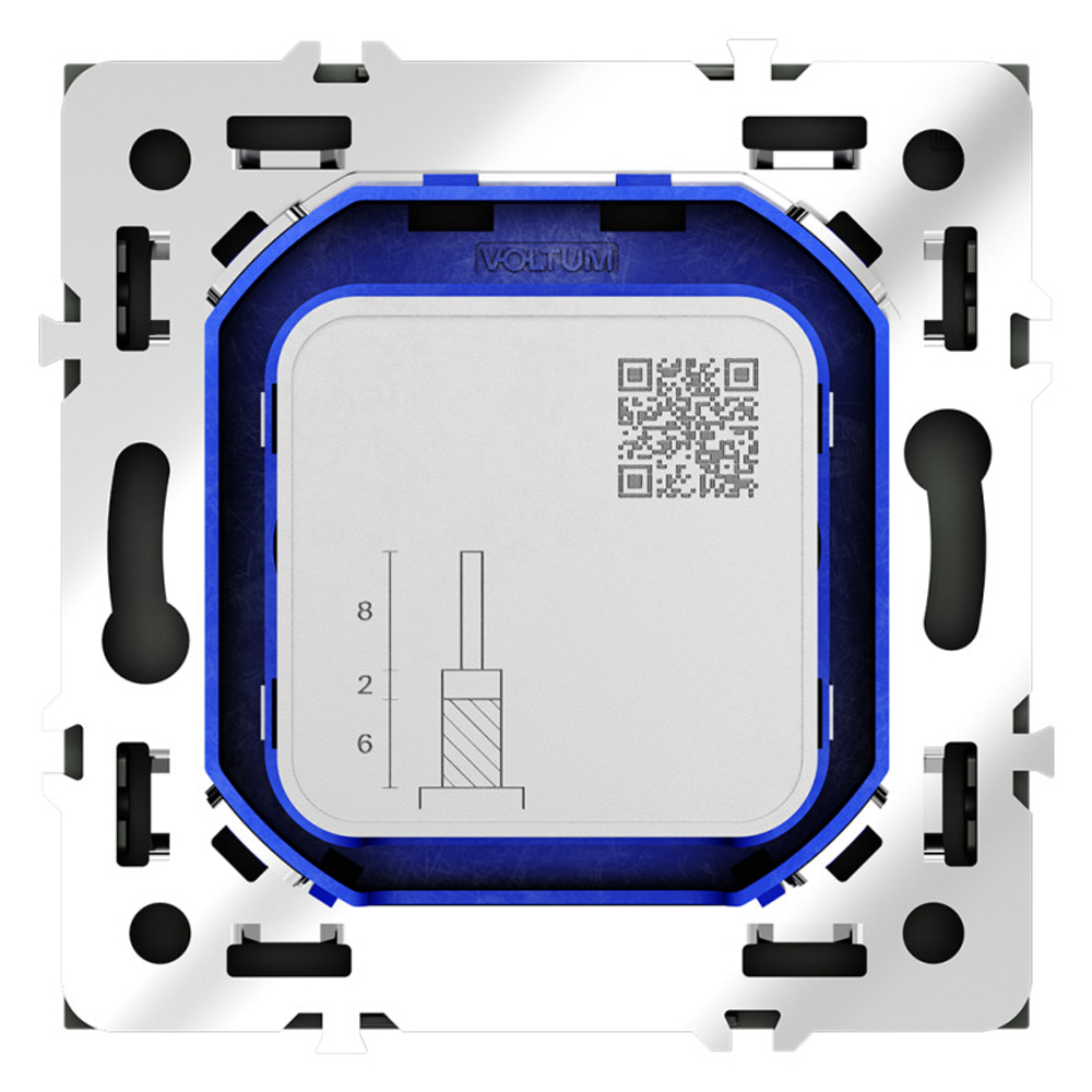 Розетка телевизионная встраиваемая VOLTUM S70 оконечная TV+SAT, (графит)