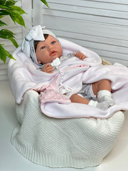 Кукла Marina and Pau 45 cм ANE мягконабивная с пледом в пакете (1240K)