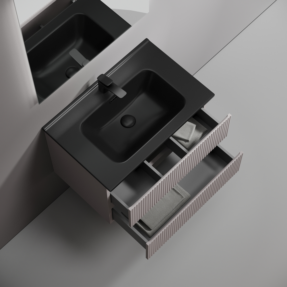 Тумба подвесная Sancos Snob T 690х445х500, c двумя ящиками оснащенными доводчиками, Doha Soft, арт.SNT70SM