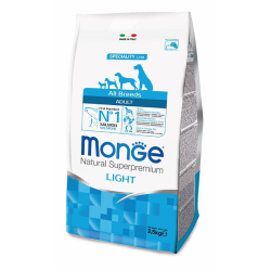 Monge Dog All Light Salmon - корм для собак низкоколорийный (лосось и рис)