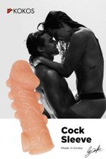 Насадка Kokos с дополнительной стимуляцией телесная 17,6 см