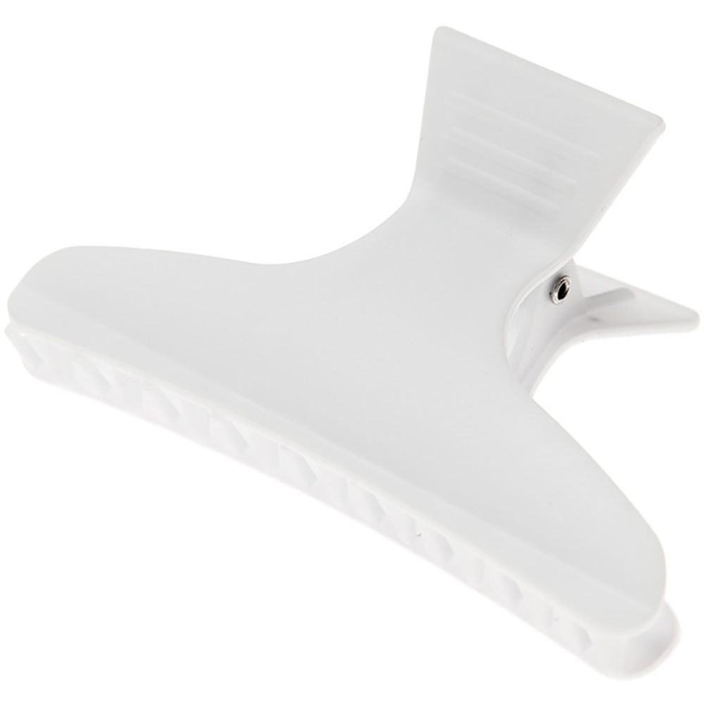 Зажим для волос Harizma “бабочка” белый, 12 штук (h10896-01)