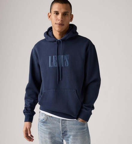 Толстовка мужская LEVI'S RELAXED GRAPHIC PO SSNL SERIF 4 NAVY BLA