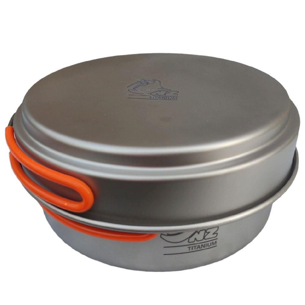 Кастрюля и крышка-сковорода из титана NZ Ti Cookware 950 ml TS-016