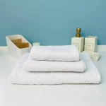 Полотенце махровое 50*90см «Florence» цвет белая гортензия 01-001, плотность 450 гр/м2