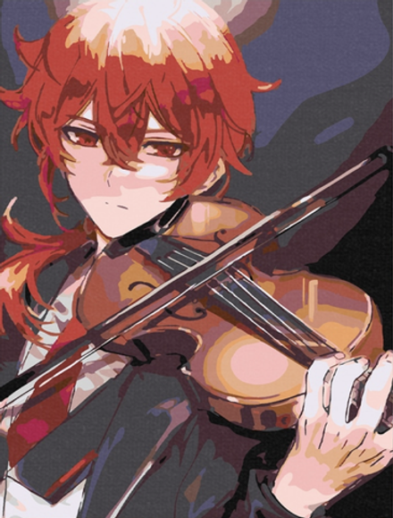 Картина по номерам Геншин Дилюк