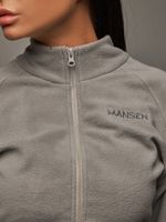 Кофта из флиса Plush Grey на молнии