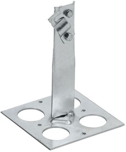 Держатель проводника круглого 6-10мм винт. плоск. кровля H=150мм оцинк. сталь IEK ZDP85-11-6-16-150