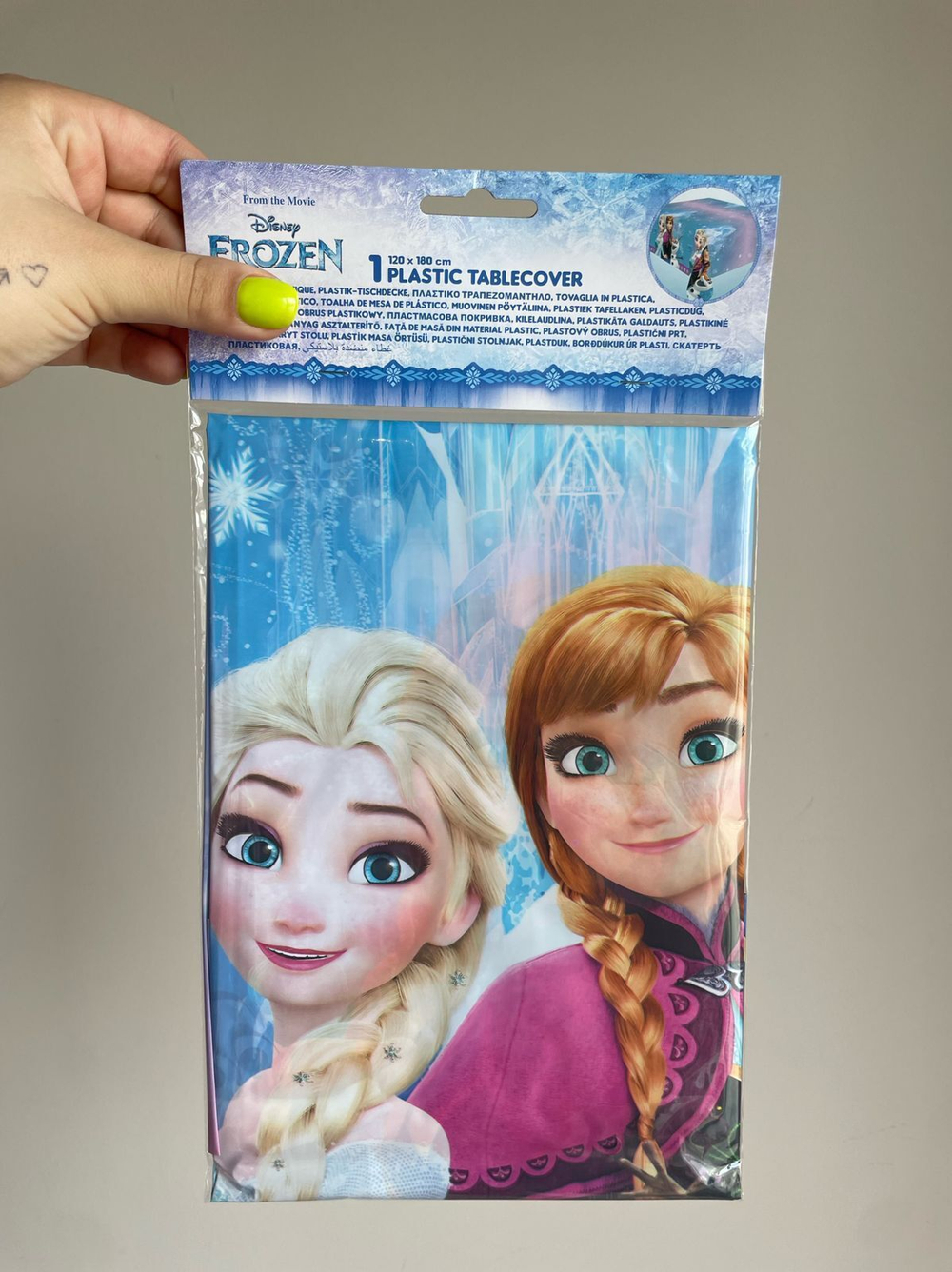 Скатерть "Холодное Сердце. Северное сияние 180*120 см